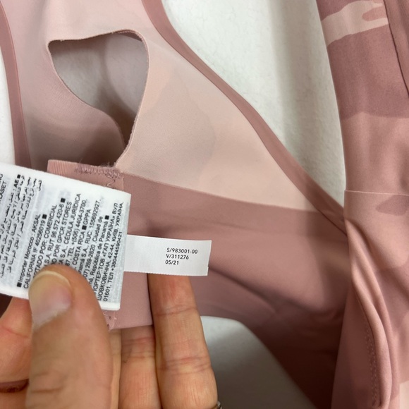 Athleta Empower II Daily Bra A-C Pink Camo Sz S - Picture 10 of 10